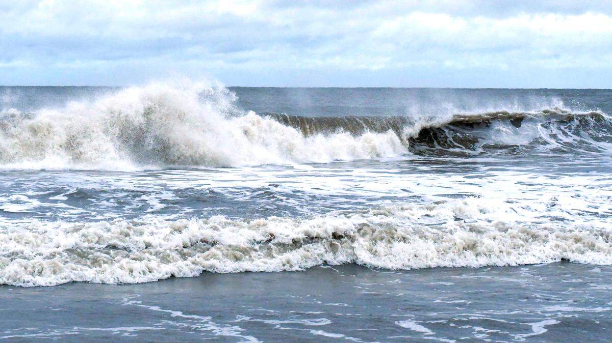 The surf on Hilton Head Island was rough as Hurricane Ian approached the coast on Friday, Sept. 30, 2022.