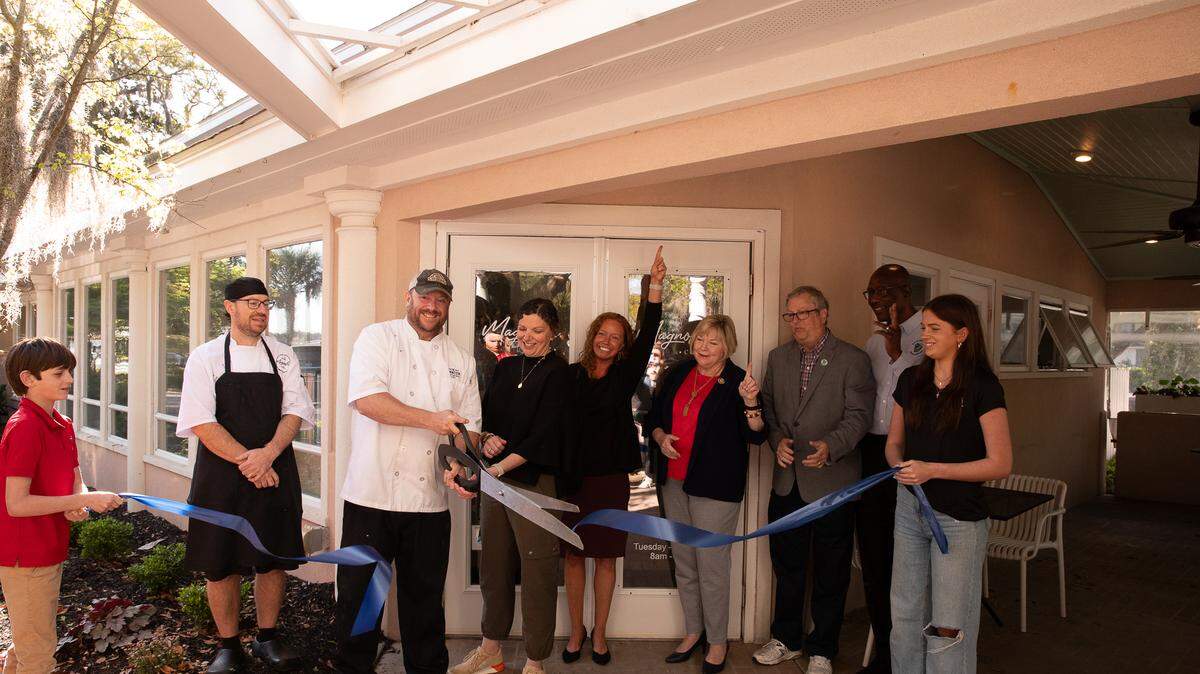 Ryan and Leah McCarthy celebrated the opening of Magnolia Cafe in Beaufort on Thursday.