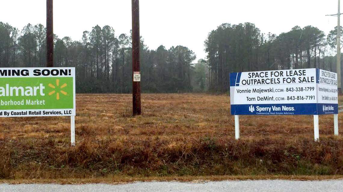 The world's largest retailer will open a Walmart Neighborhood Market at Bluffton Parkway and Okatie Highway, according to a sign posted on the property in January.
