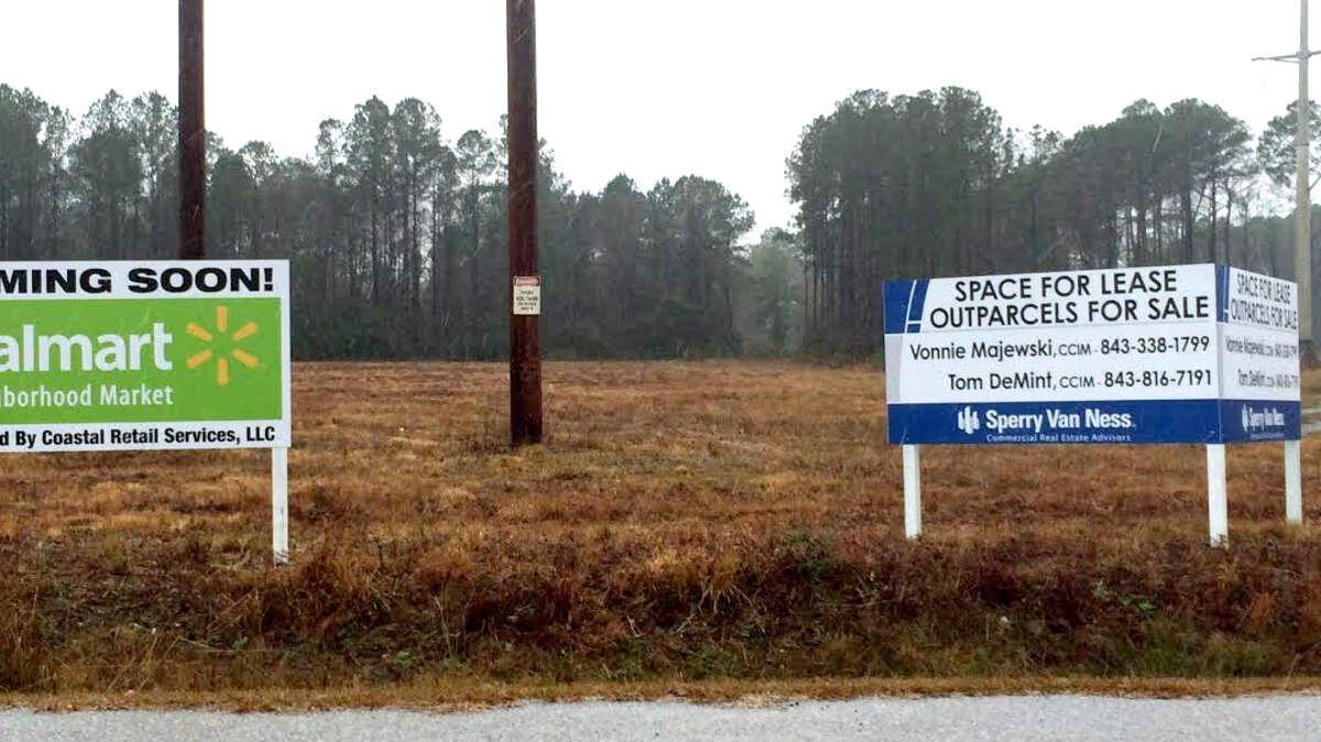 The world's largest retailer will open a Walmart Neighborhood Market at Bluffton Parkway and Okatie Highway, according to a sign posted on the property in January.