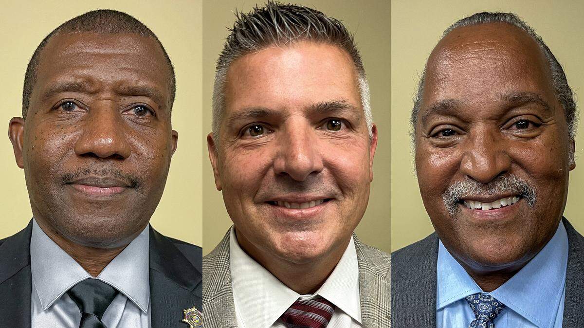 Finalists for the chief of police for the Town of Port Royal are, from left: Andre Massey, Jeffrey Meyers and Kevin Pierce.