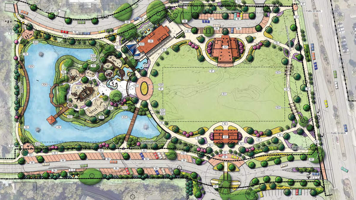 Site layout rendering. Pope Avenue is to the right. Existing Coligny Beach parking and South Forest Beach Drive are to the south.