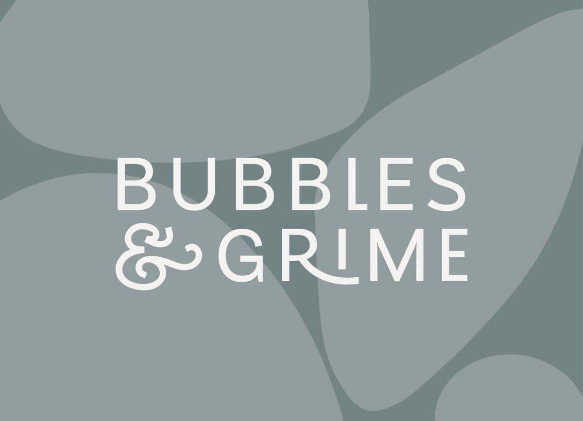 Business logo for Jacob Weaver’s side hustle: Bubbles and Grime