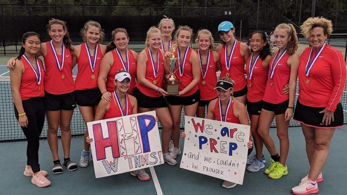 Hilton Head Prep girls tennis team defeated Spartanburg Day, 6-1, to win the SCISA Class 2A championship on Saturday, Oct. 20, 2018 at the Palmetto Tennis Center in Sumter.
