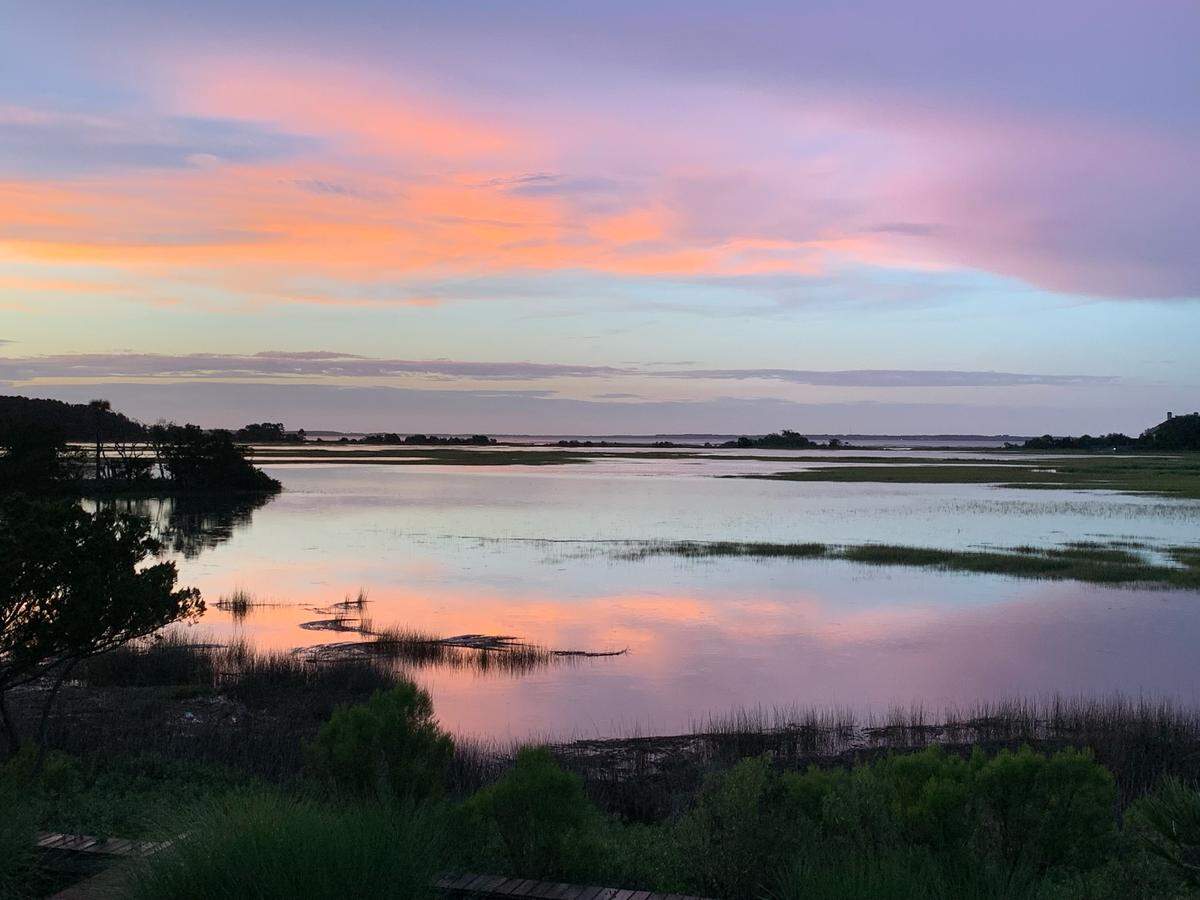 Carl Schilling shared this sunset photo taken during high tide on the Port Royal Sound from Fish Haul Creek Park on Hilton Head Island.