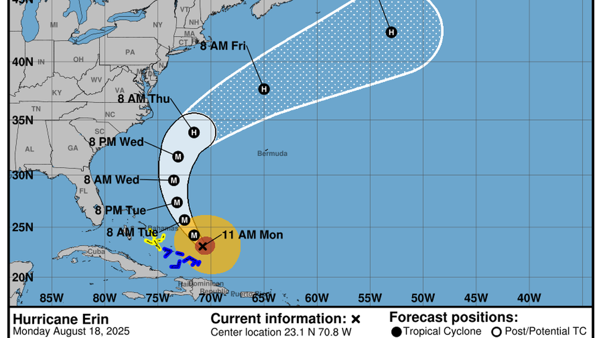 Hurricane Erin continues to move though the Atlantic Ocean. The Category 4 hurricane will not make landfall, though it will bring dangerous rip currents and surf conditions to Hilton Head.