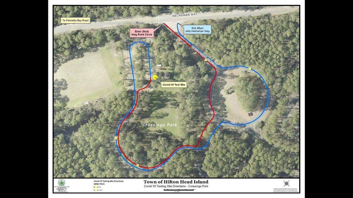 Hilton Head Island free COVID test site being moved to Crossings Park starting on Jan. 17, 2022.
