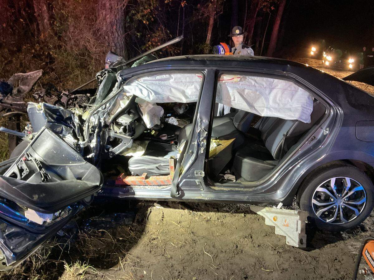 Woman suffers “critical injuries” after two-vehicle crash Friday night on Trask Parkway, fire officials say.