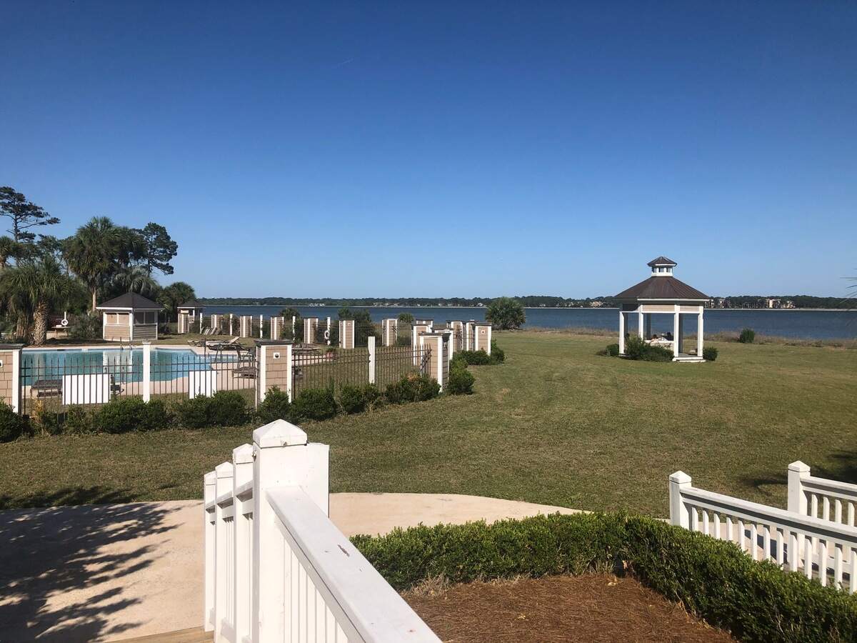 The view from Bell’s at the Beach on Daufuskie Island