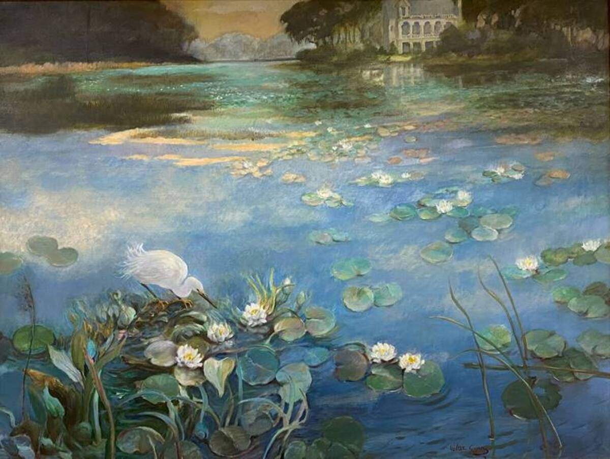 One of the works honoring past members of the Art League of Hilton Head.