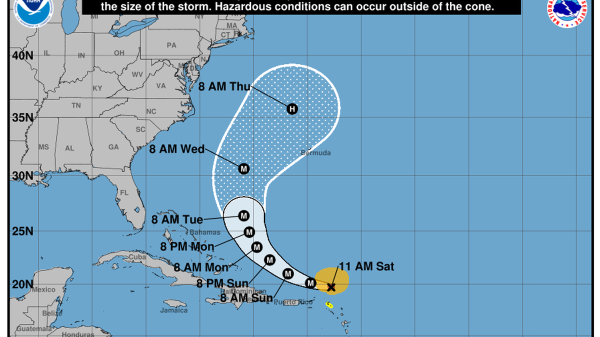 Hurricane Erin has intensified into a Category 4 hurricane on Saturday. The storm is not expected to make landfall in the United States.
