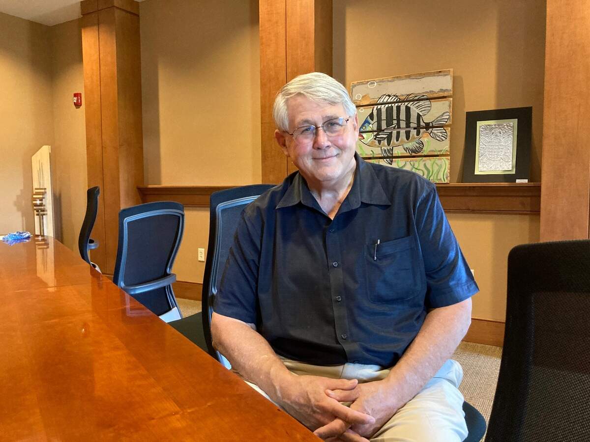 Developer Dick Stewart, of 303 Associates, sits in a conference room of his company’s office in Beaufort Town Center on Boundary Street on July 22, 2020.
