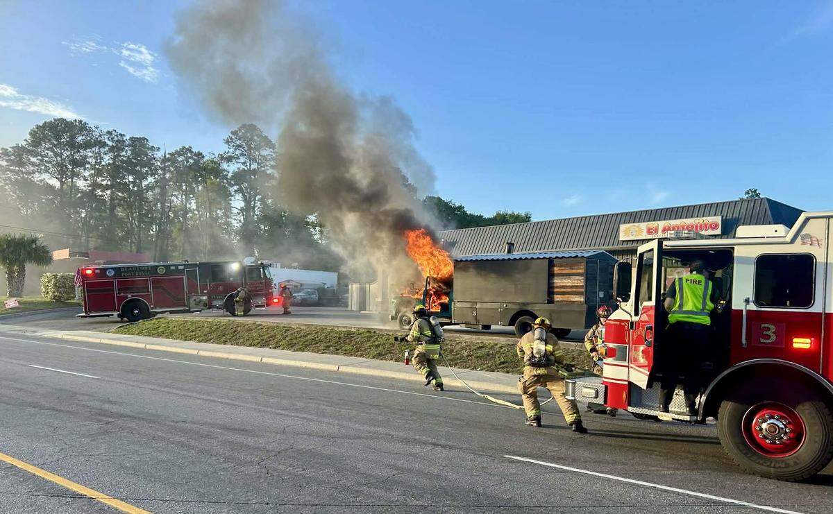 Firefighters rushed to contain the flames spilling out of a food truck’s passenger compartment around 7 p.m. on April 3, 2026. No injuries were reported, but the vehicle — belonging to the Bluffton-based Southern Peel pizza company — was heavily damaged. The food truck’s supporters quickly donated thousands of dollars to an online fundraiser that says it will help replace damaged equipment and offset lost income.