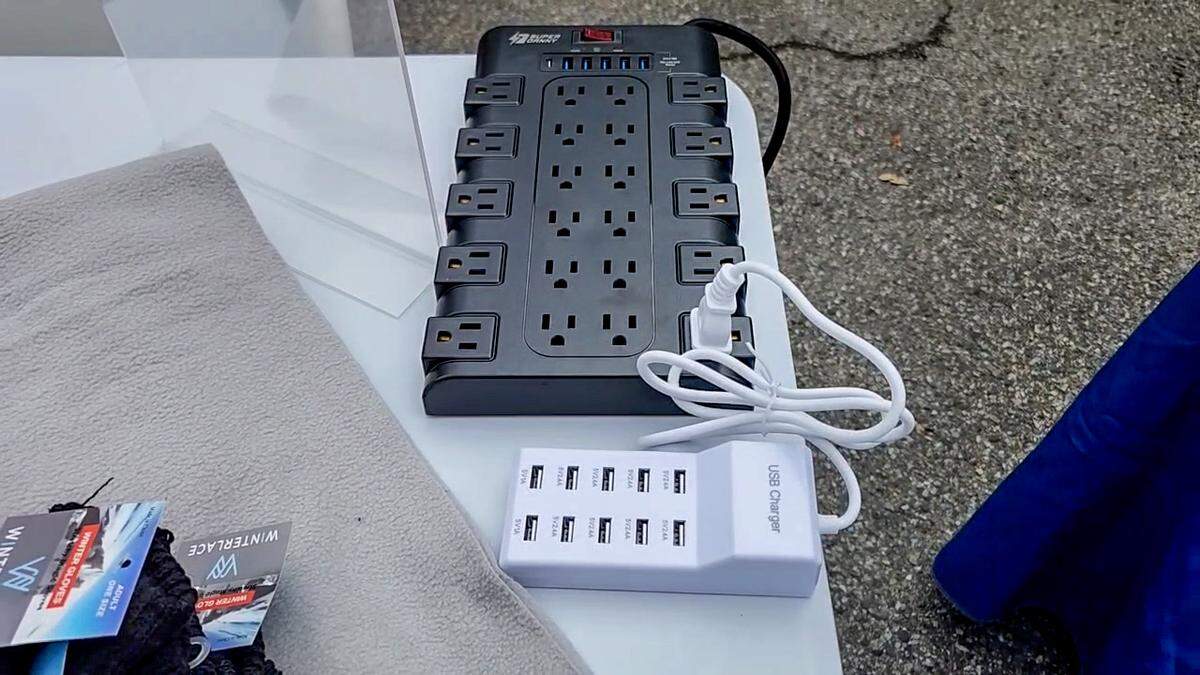 Charging blocks will be available when the Showers of Dignity trailer is in use by the United Way of the Lowcountry.