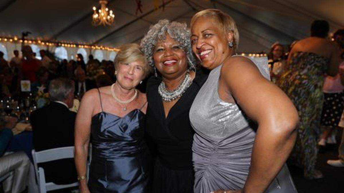 Nancy Vineburgh, Marlena Smalls and Mollie Brown at the recent Boys and Girls Club gala held at Belfair Plantation 