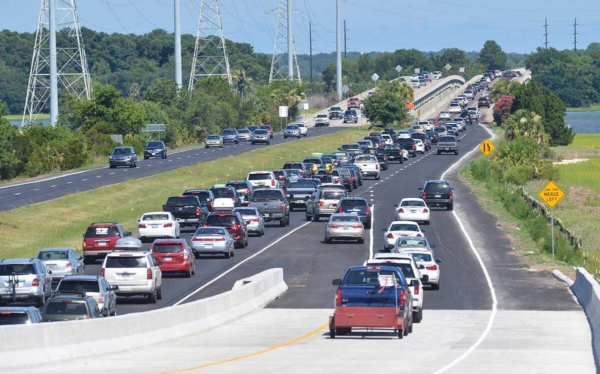 This scene is typical of each weekday morning on U.S. 278 as commuters head to work on Hilton Head Island.