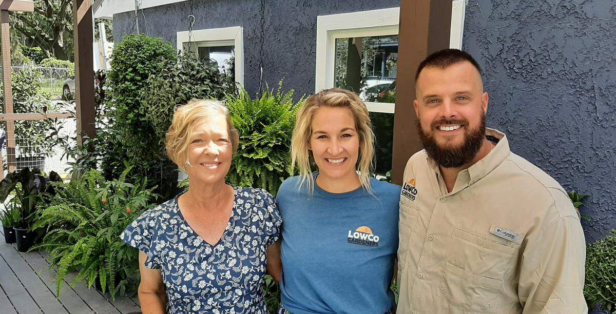 LowCo Gardners, a retail garden center, has opened at 1 Marina Blvd. in Port Royal. From left: General manager Kimberly Granquist, and owners Lyndsey and Jimmy Varnes.