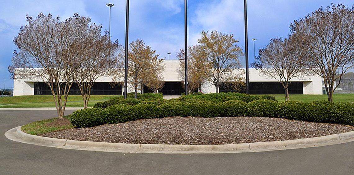 Pictured is Federal Correctional Institution Butner Low, the last prison that held Drew Mills Dobson before his release.