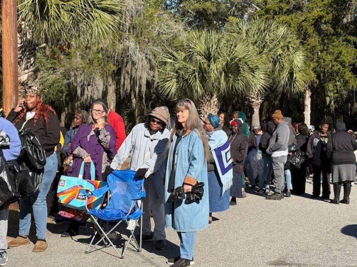 Hundreds of grandparents lined up at the St. Francis Center on St. Helena in December to select Christmas gifts for their grandchildren. The annual Grandparents’ Santa Day is just one of many services provided by the charity which also gives food and clothing to residents across northern Beaufort County.