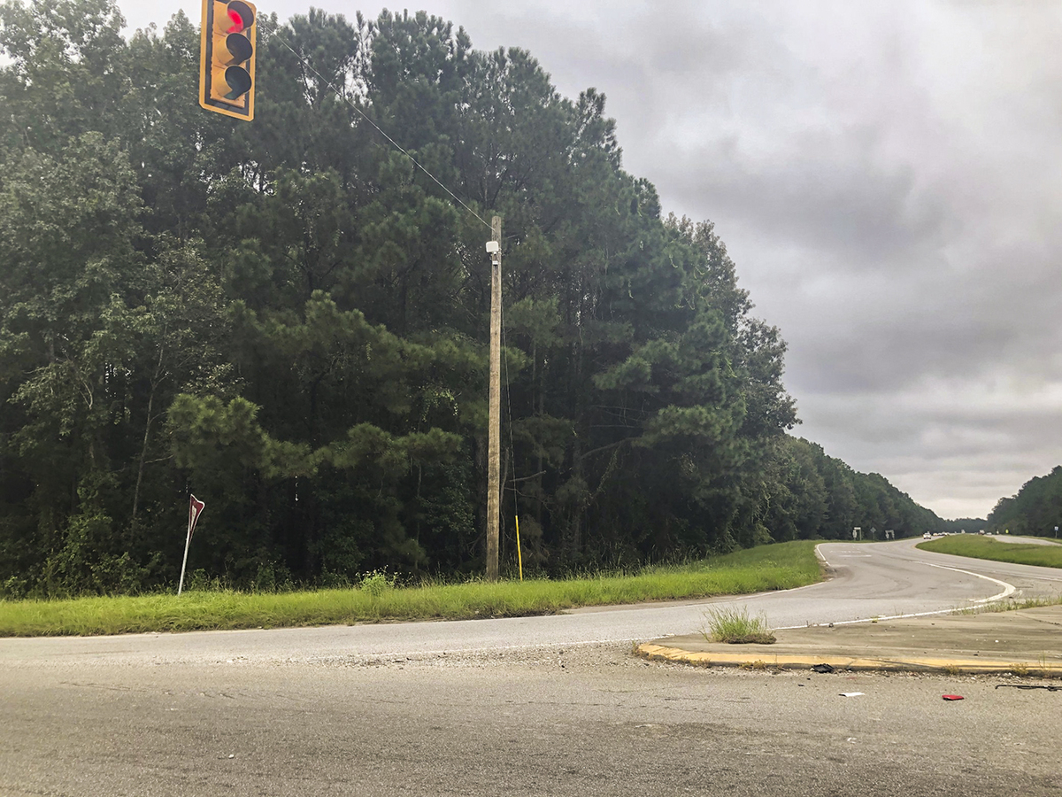 The intersection of S.C. 170 and S.C. 462 where two landowners are seeking to annex their properties into Hardeeville to be developed by Village Park Homes.