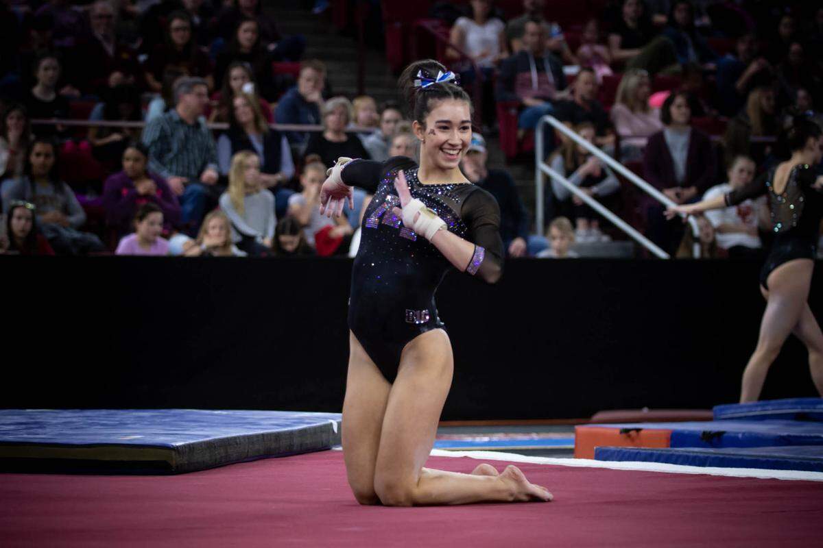 Bluffton native Ona Loper competing for the University of Minnesota.