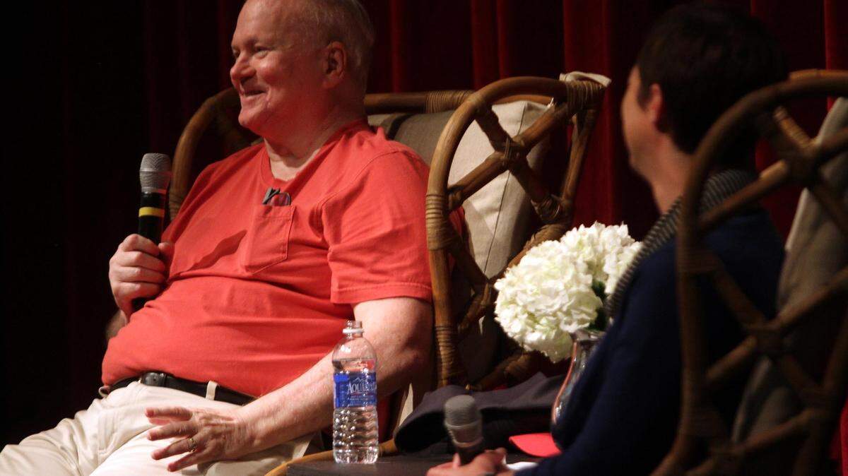 In this file photo Pat Conroy answers a question during an interview about his life at University of South Carolina Beaufort's Center for the Arts in Beaufort.