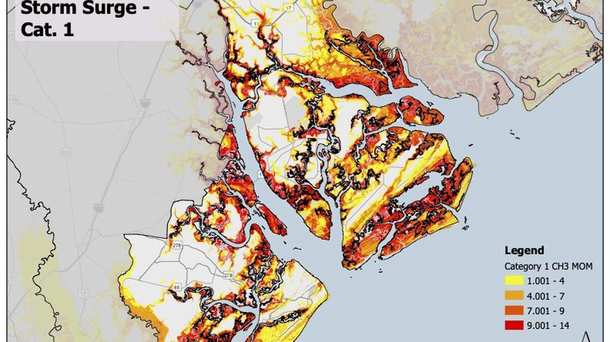 Are you in a flood-prone zone? Here’s a map of at-risk areas in Beaufort Co.