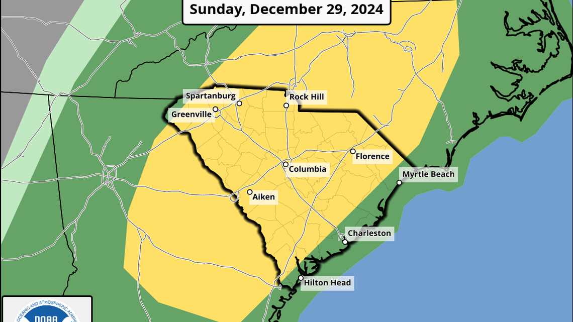Weather forecasters aren’t ruling out wind, rain, hail for Hilton Head, Beaufort Sunday