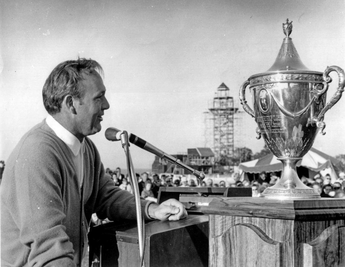 Arnold Palmer wins the first Heritage in this file photo from 1969.