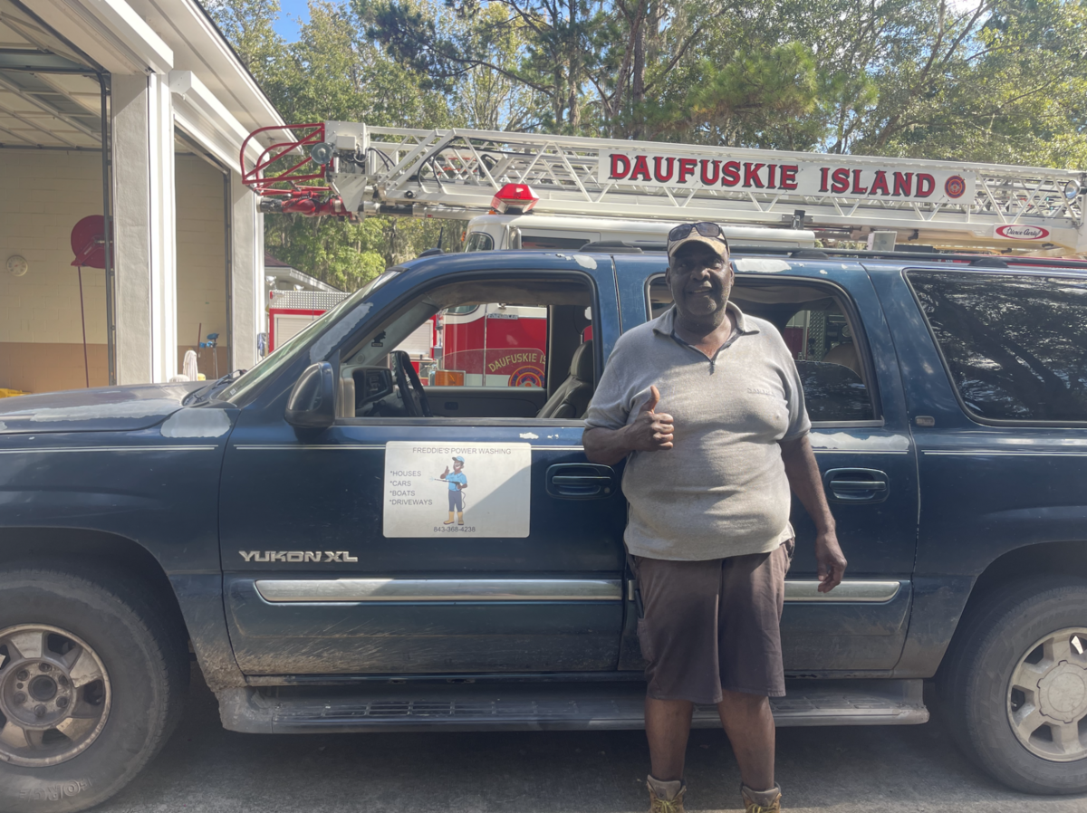 Freddie Grant Jr., a fifth-generation islander, has witnessed decades-worth of hurricanes sweep across Daufuskie Island.