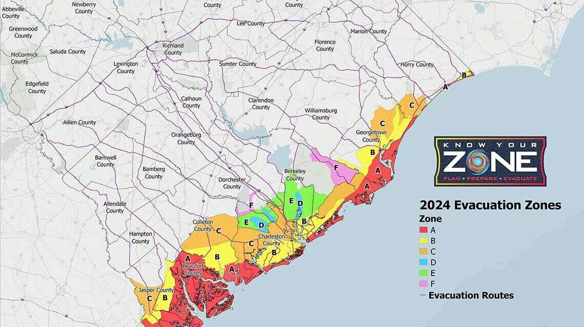 SC gets new evacuation zones as 2024 hurricane season nears. Here’s what has changed