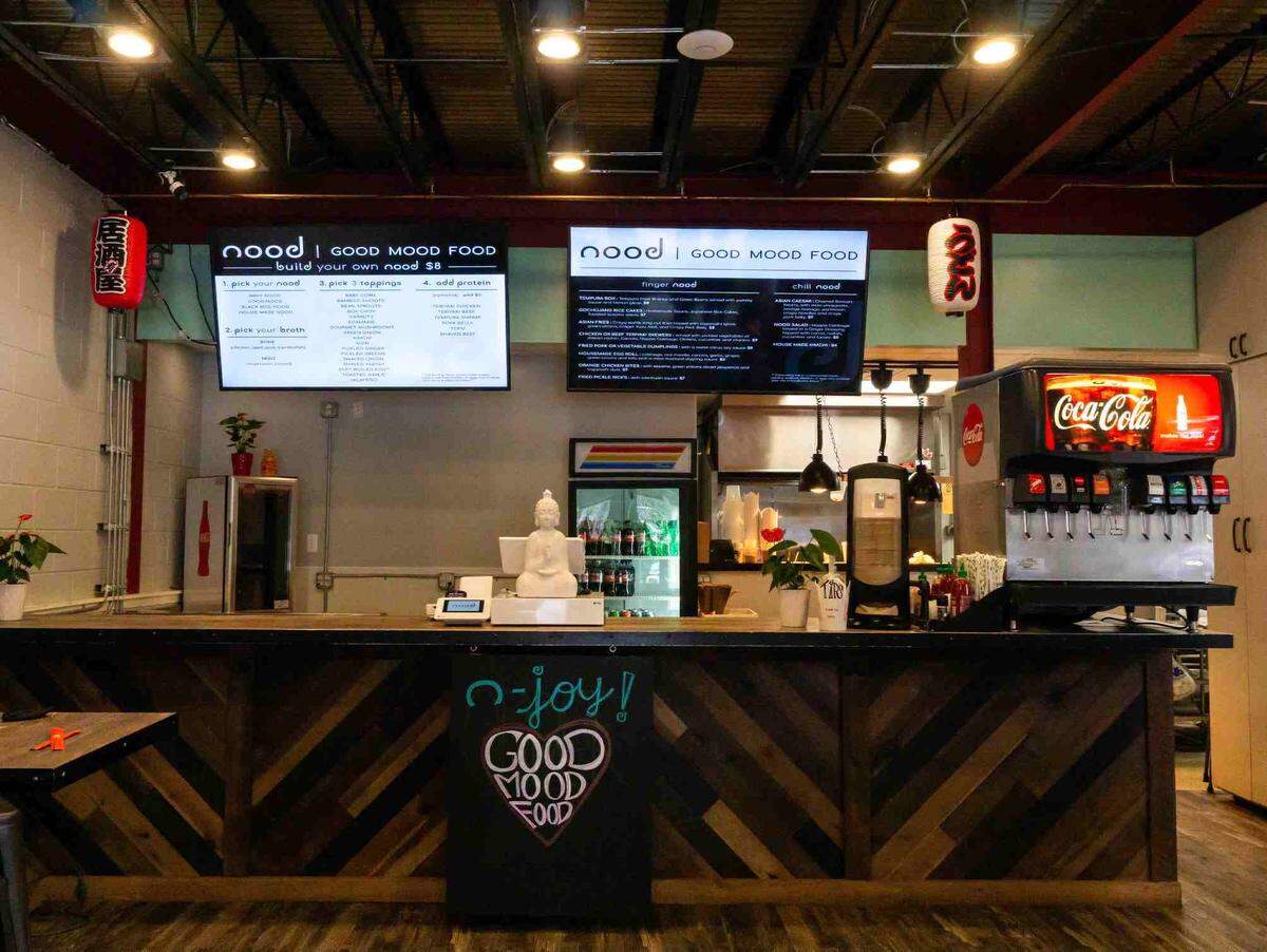 Nood is a new restaurant serving gourmet ramen and “Asian-island fusion” dishes at Coligny Plaza.