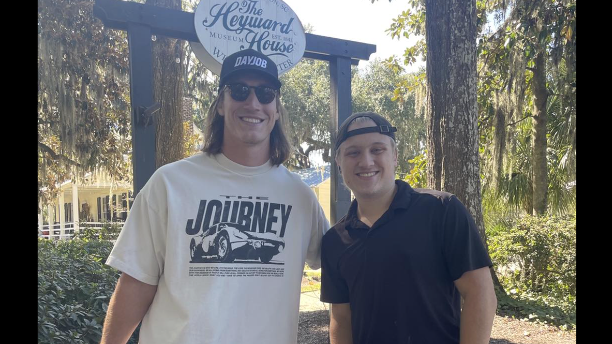 Trevor Lawrence spotted in Old Town Bluffton on Oct. 23, 2025