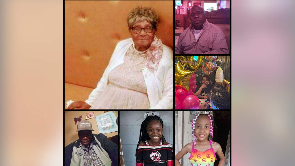 The six lives lost during Monday’s stabbing / house fire incident. Credit to Angel Link