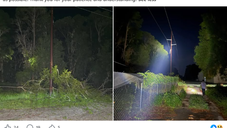 Why did power go out on Hilton Head Sunday night?