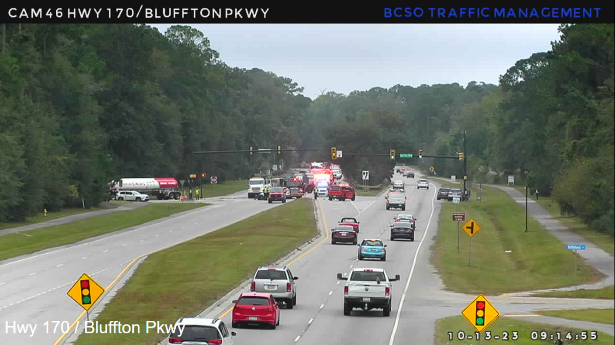 A Friday morning crash leaves Westbound traffic along highway 170 blocked