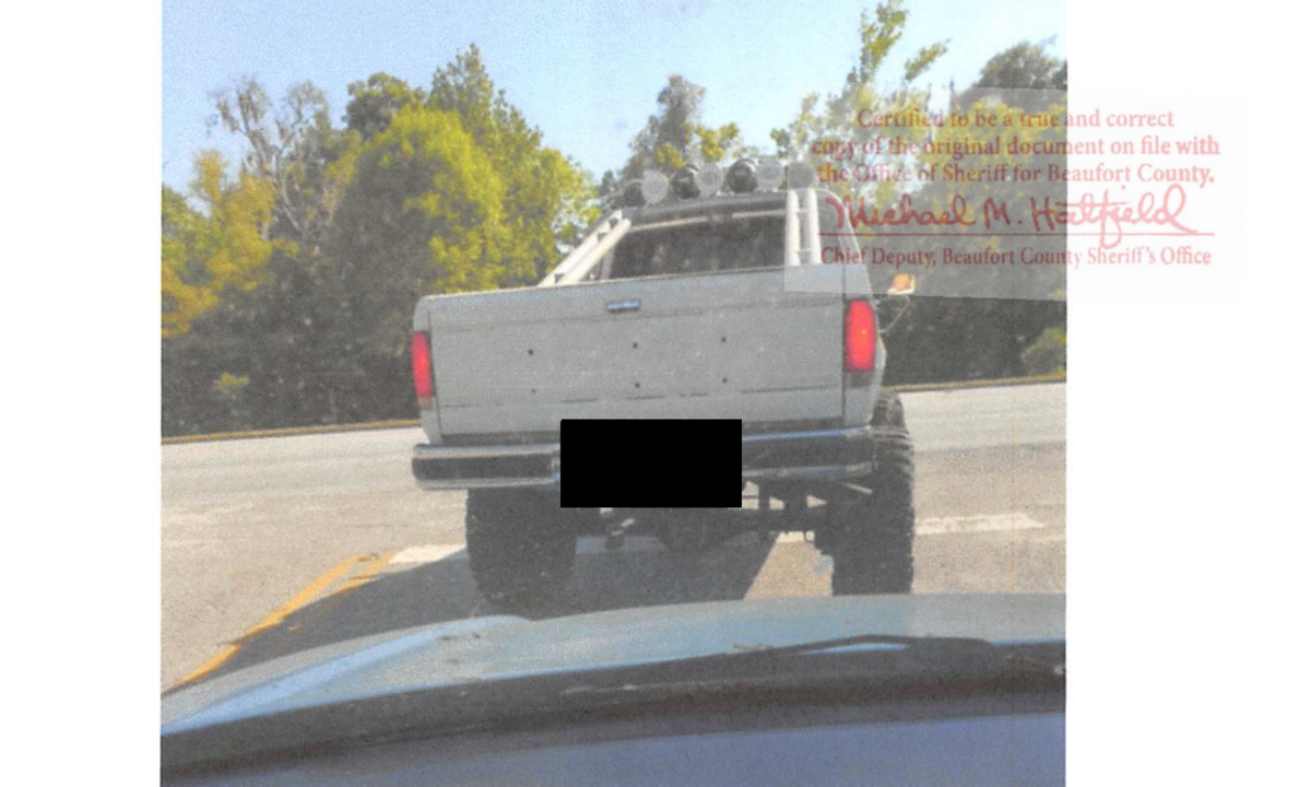 A chase ensued after an off-duty Beaufort County Sheriff’s Office deputy drove his loud Ford pickup truck by a Beaufort man’s house to taunt him. The man had been active in a county ordinance to restrict loud truck noise. The man chased the deputy. After an internal investigation, deputy Christopher Capps was fired on April 19.