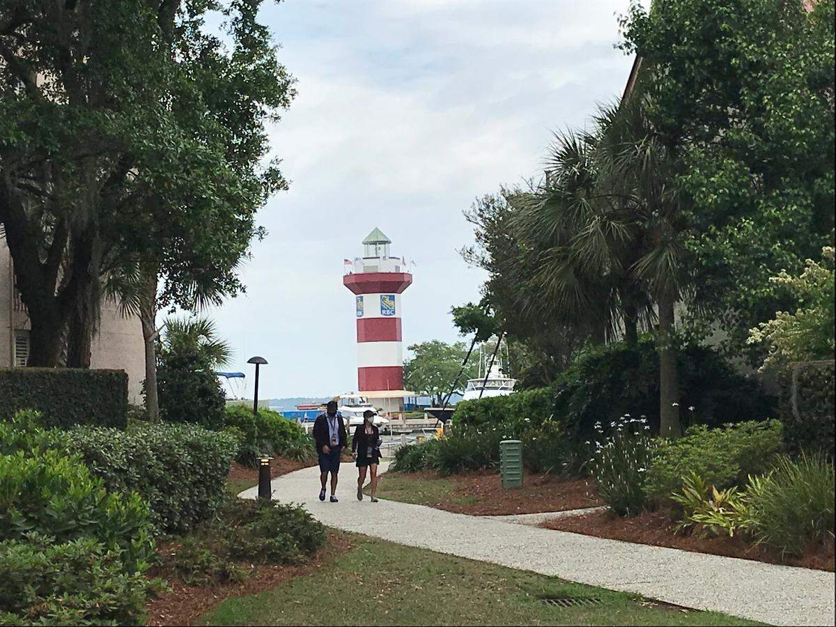 The Harbour Town Lighthouse on Sunday, April 18, 2021, during the RBC Heritage Presented by Boeing golf tournament.