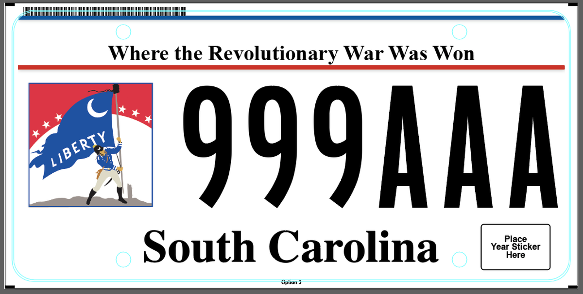 New “SC250” license plates will be available to South Carolina drivers on Jan. 1, 2026. The new standard license plates commemorate the 250th anniversary of the American Revolution.
