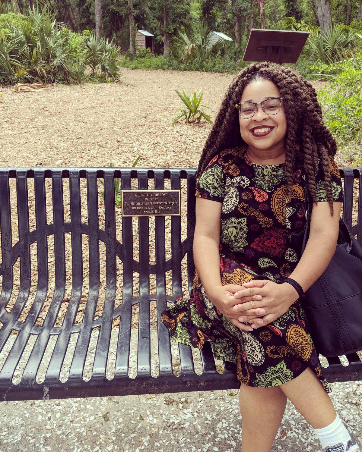 Morgan Jerkins at Mitchelville Freedom Park on Hilton Head Island. She visited while researching her new book, Wandering in Strange Lands.
