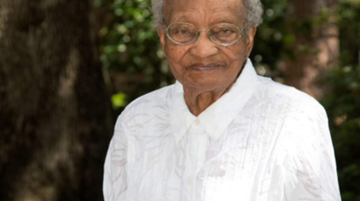 Kathleen Daise, photographed at her 99th birthday celebration in 2012.