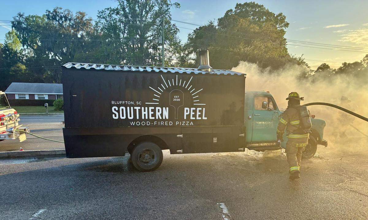 A food truck belonging to the Bluffton-based Southern Peel pizza company caught fire on April 3, 2026, resulting in damage to the vehicle and some equipment.