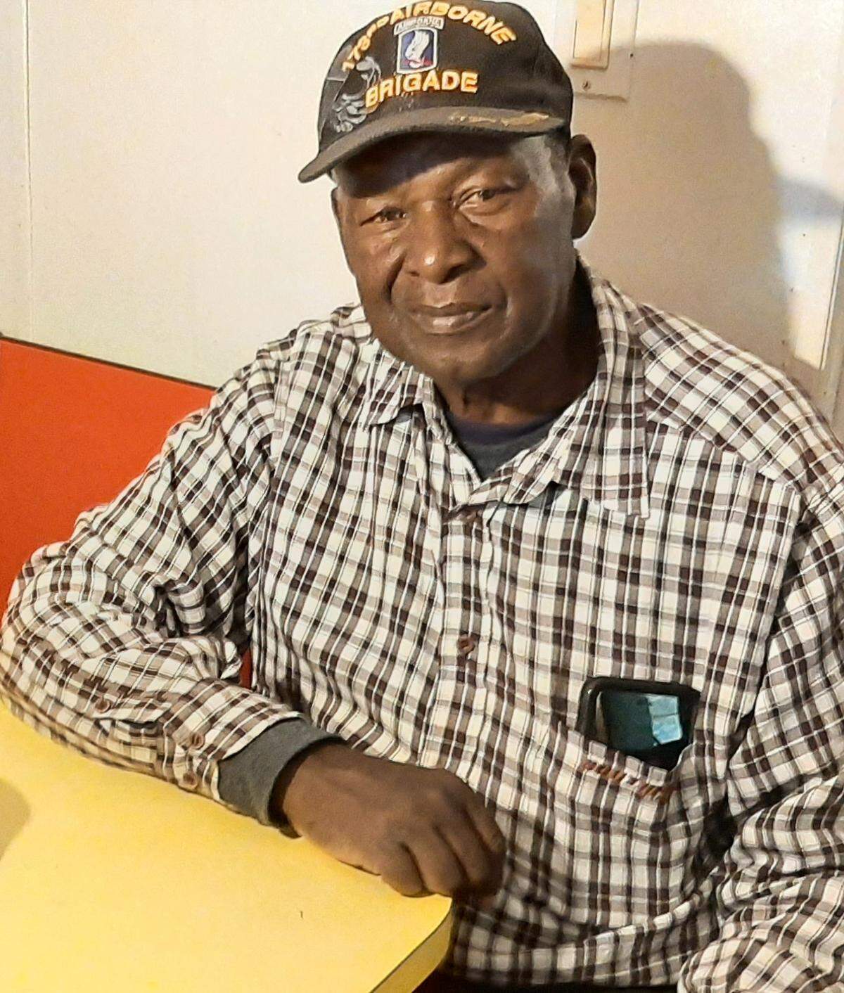 The Rev. Johnnie Simmons at his home.