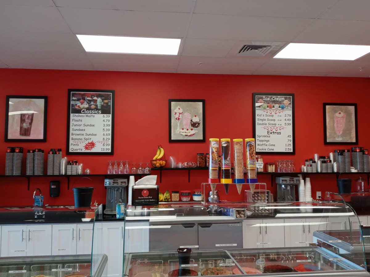 The inside of The Ice Cream Stop’s new location in Bluffton.