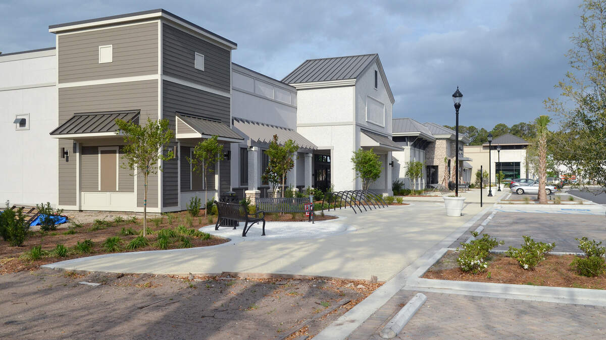 The still-under-construction Sea Turtle Marketplace on Hilton Head Island is photographed on Wednesday. A Petsmart and West Marine store are two of the new businesses that have recently move into the center.