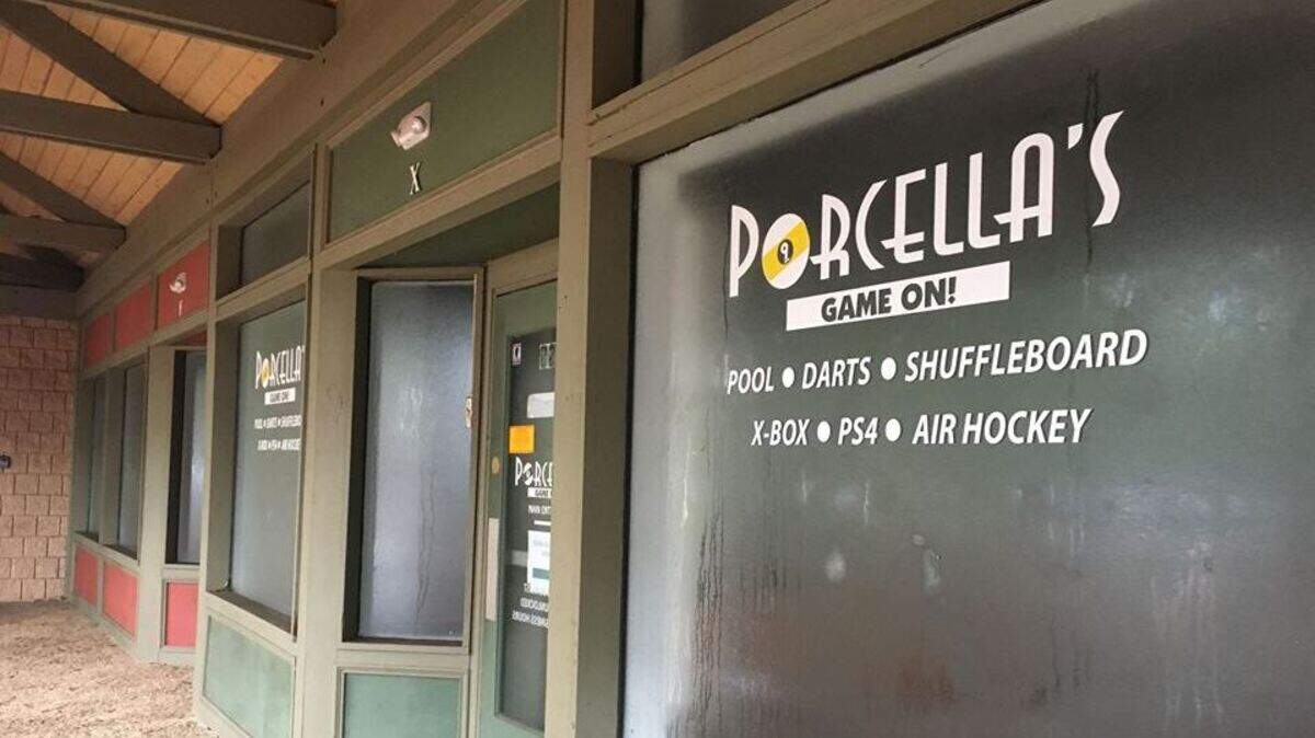 Porcella’s game room in Northridge Plaza on Hilton Head Island appears to have closed. The establishment was open for less than a year.