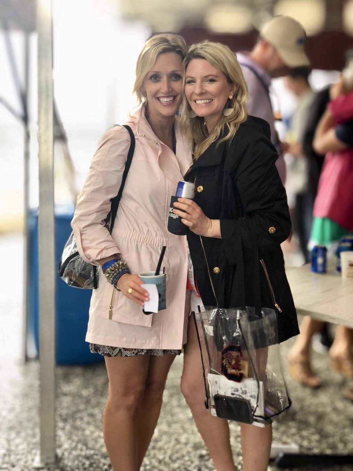 We met KJ Byrd and Jackie Griffin of Charleston, SC today. These best friends, totally #winning at the matchy-matchy game, wore their CIAO MILANO raincoats. KJ’s in a baby pink shade and Jackie’s contrasting in black. KJ has been attending Heritage for as long as she could remember. “I don’t remember too much of what Heritage was like as a kid but it’s definitely a fun event to celebrate as an adult.” In addition to celebrating a Friday at Heritage, KJ and Jackie have an extra reason to celebrate: KJ’s birthday! Happy Birthday!