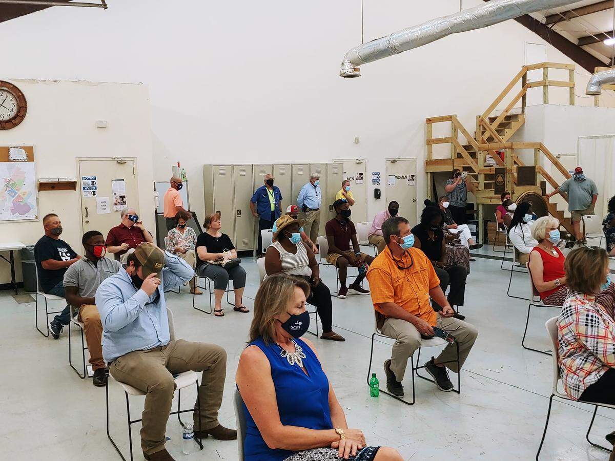 Eight students graduated from Palmetto Training and the City of Hardeeville’s workforce training program in welding at the city’s public works facility Sept. 1.