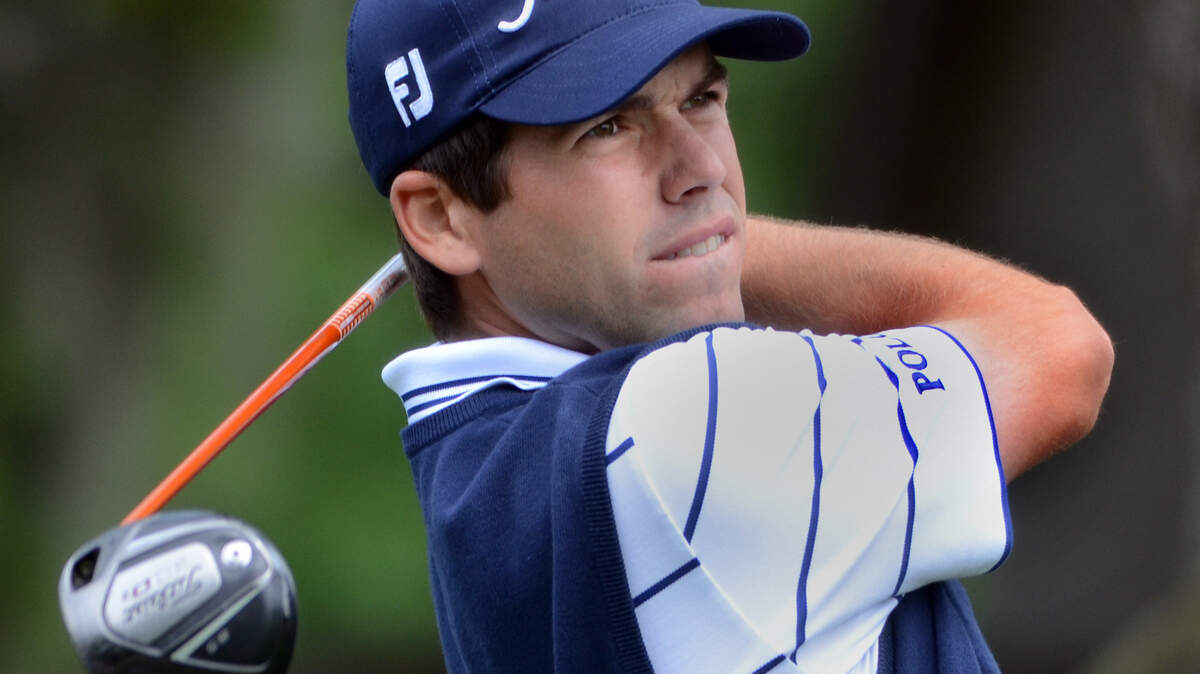 Ben Martin tees off on No. 3 during the final round of the RBC Heritage Presented by Boeing on Sunday at Harbour Town Golf Links in Sea Pines on Hilton Head Island S.C.