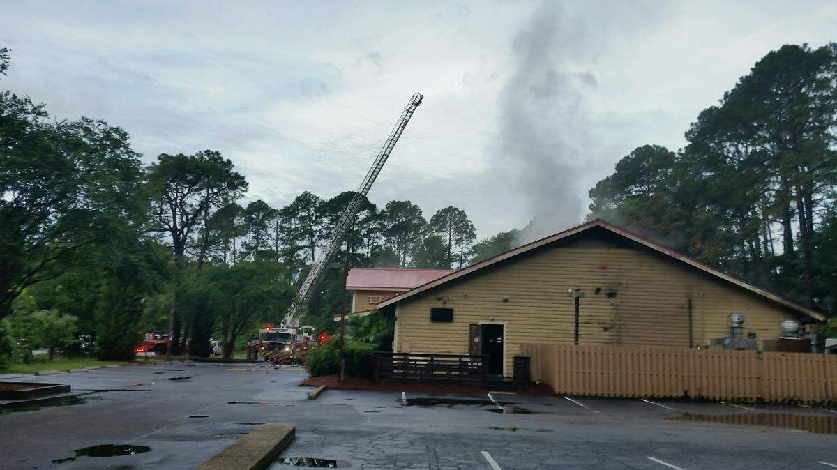 Hilton Head Fire Rescue personnel responded to a fire at Smokehouse restaurant on Hilton Head Island about 6 a.m. Sunday. They were still on the scene about 9 a.m.